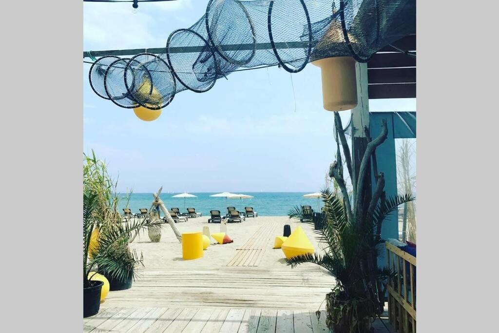 Barcaresa-Villa Sur Le Sable Vue Mer Panoramique Piscine Clim Wifi Le Barcares Ngoại thất bức ảnh