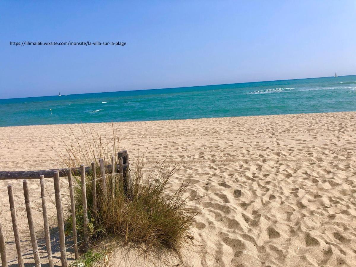 Barcaresa-Villa Sur Le Sable Vue Mer Panoramique Piscine Clim Wifi Le Barcares Ngoại thất bức ảnh